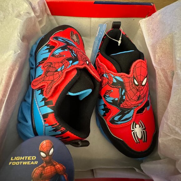 Marvel Other - Spiderman Toddler Light Up Sneakers, 9